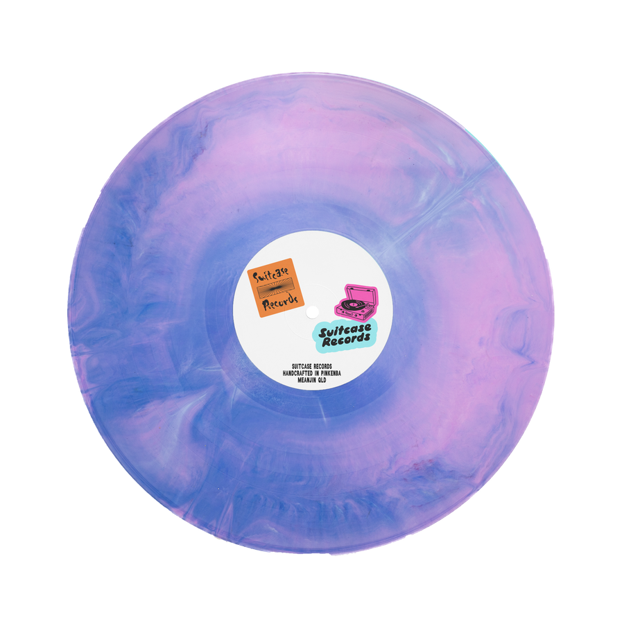 Blue, Clear Teal & Pink